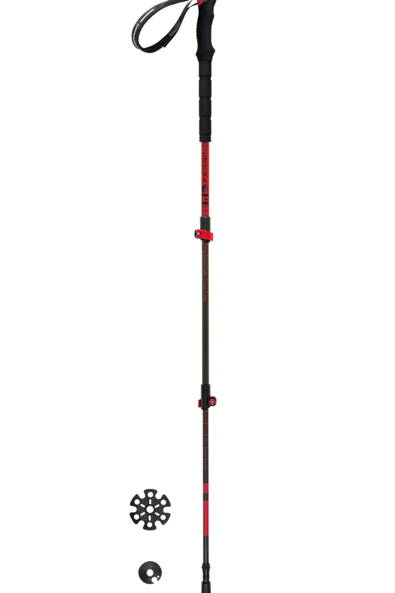 Ferrino BASTONCINI NUPTSE rosso> Bastoni | Alpinismo E Scialpinismo