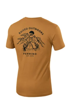 Ferrino RETRO 2.0 T-SHIRT UNISEX khaki>Donna T-shirt E Camicie | T-shirt E Camicie