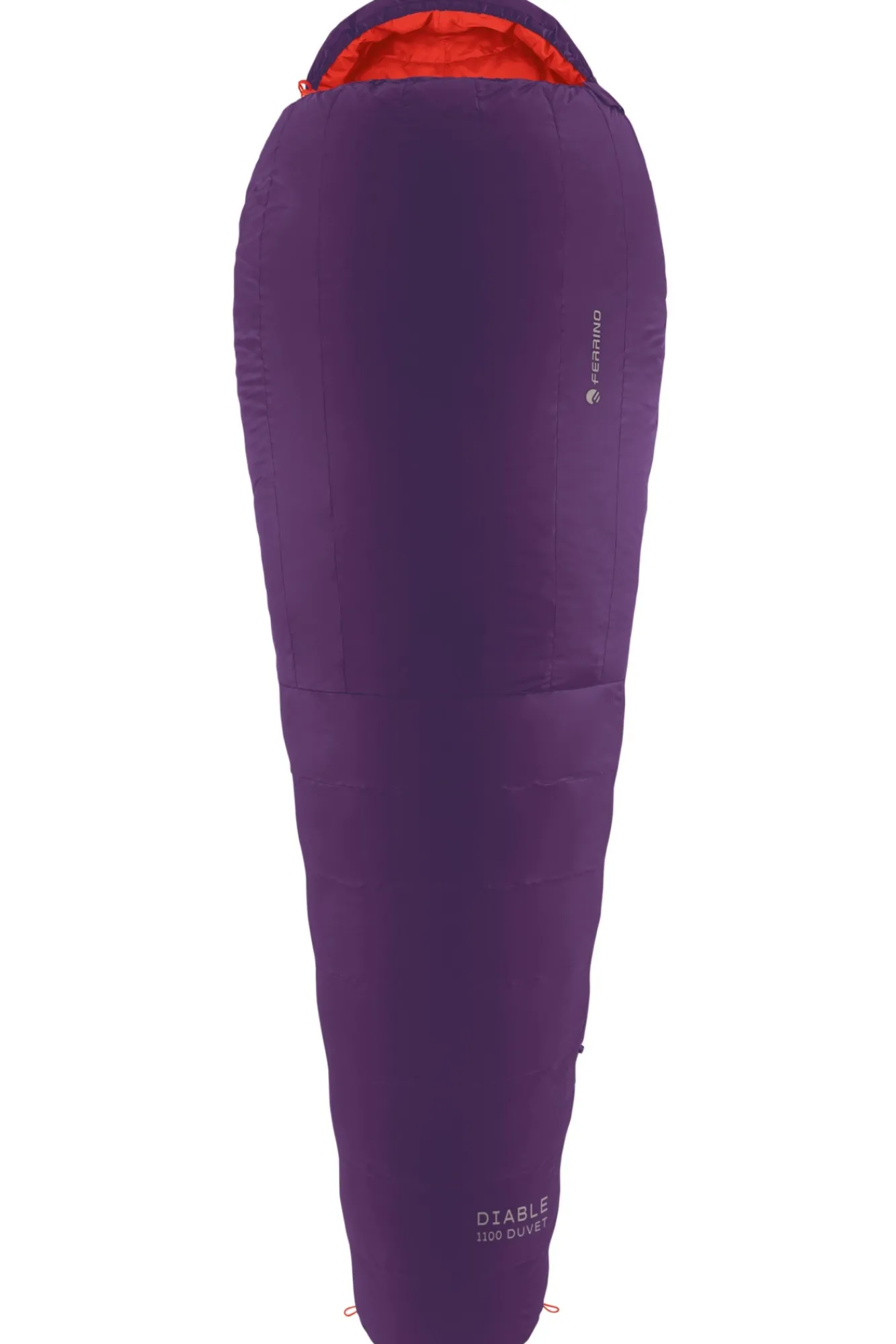 Ferrino SACCO DIABLE 1100 DUVET RDS DOWN purple> Piuma | Alpinismo E Scialpinismo