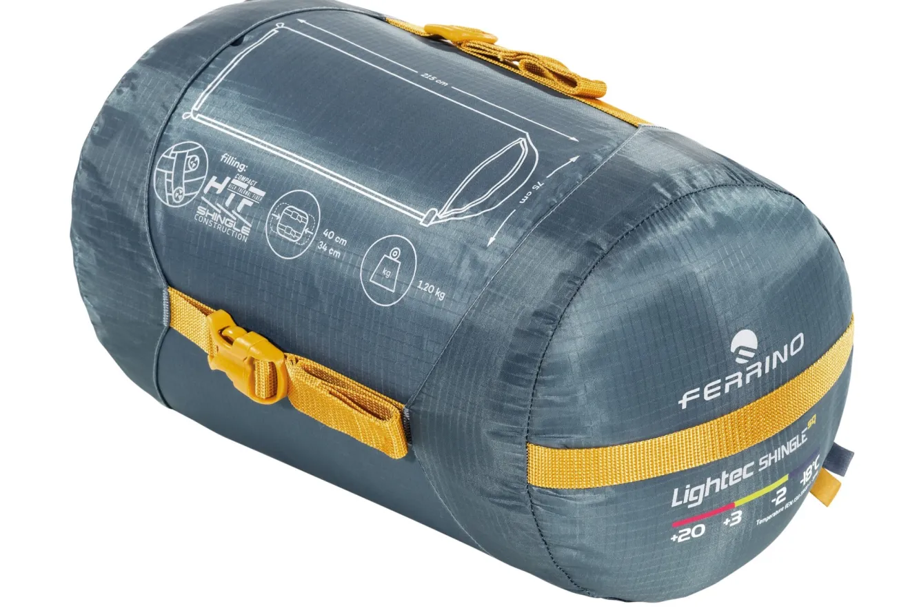 Ferrino SACCO LIGHTECH SHINGLE SQ zip right blue> Sintetico | Trekking