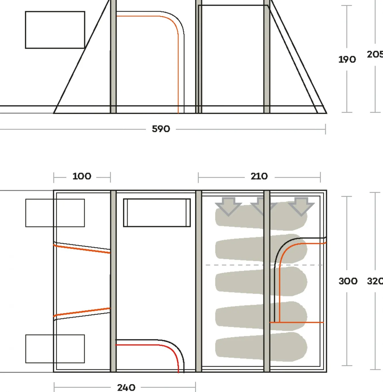 Ferrino TENDA ALTAIR 5> Famiglia | Camping