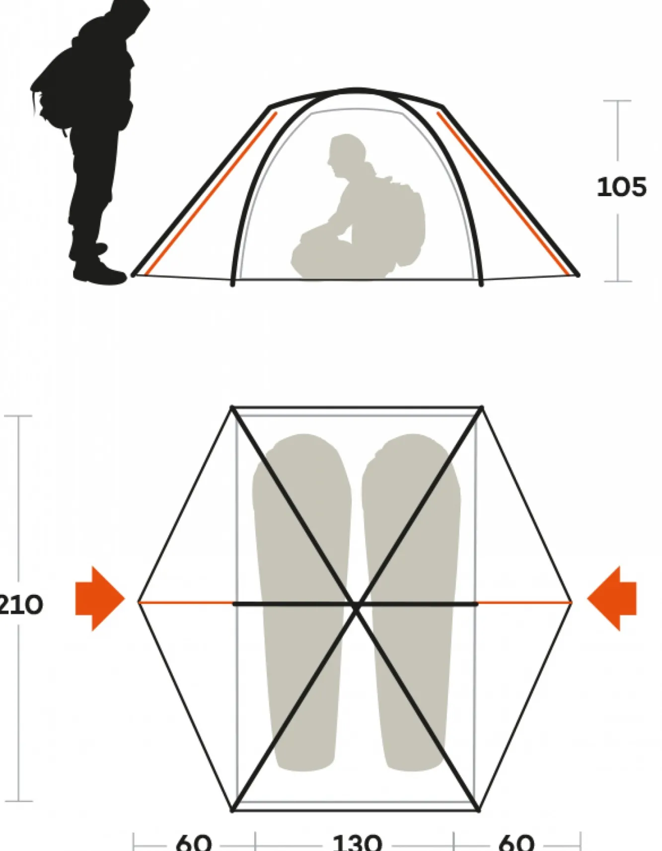 Ferrino TENDA RIFT 2 blu> Light Adventure