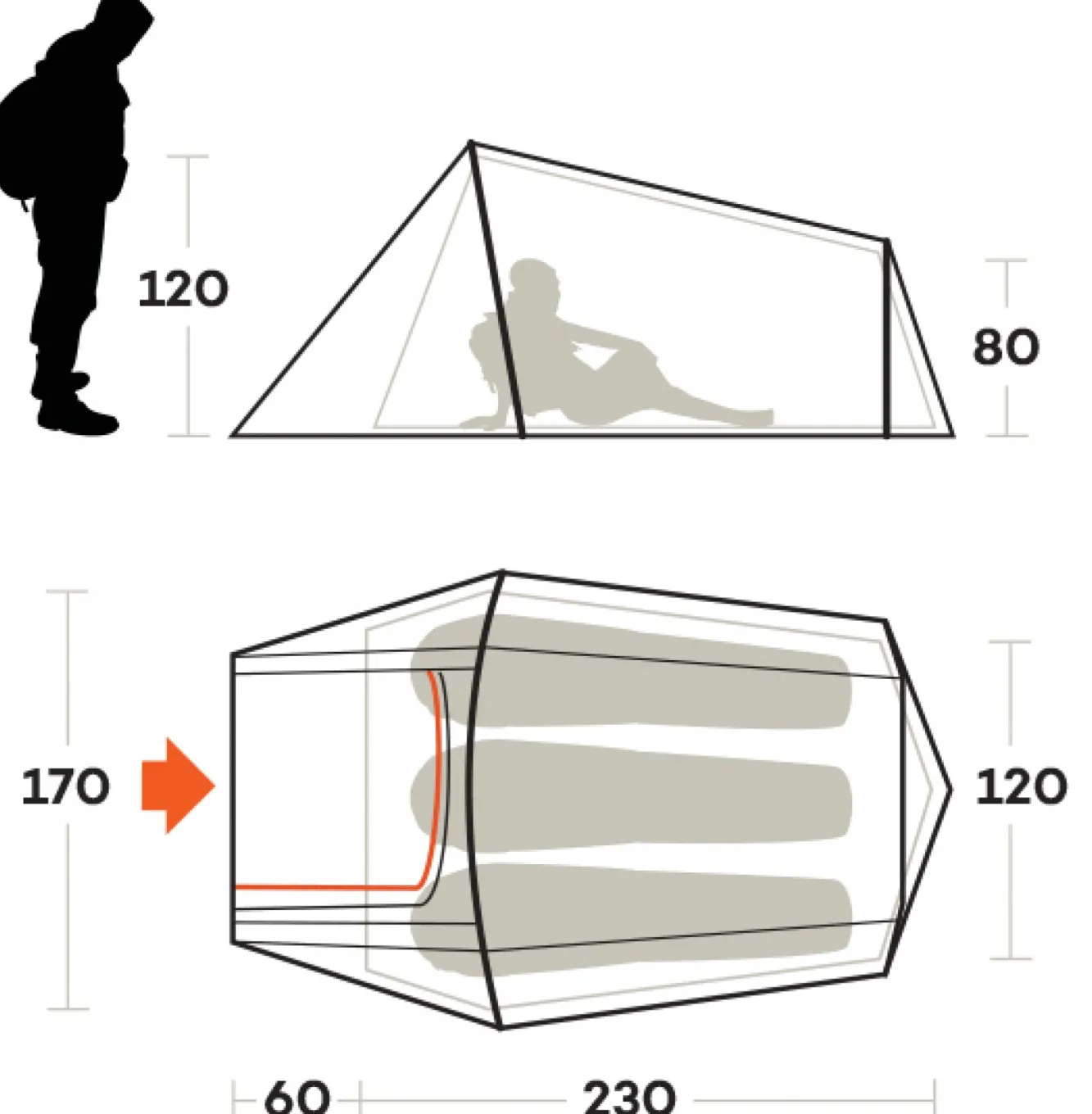 Ferrino TENDA SLING 3 blu> Ultra Light Adventure | Trekking