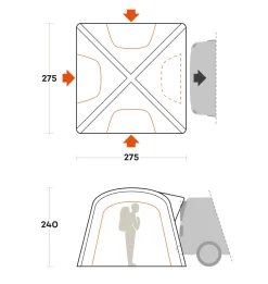 Ferrino TENDA WANDERER TRUNK col. Sabbia><noscript><img width=