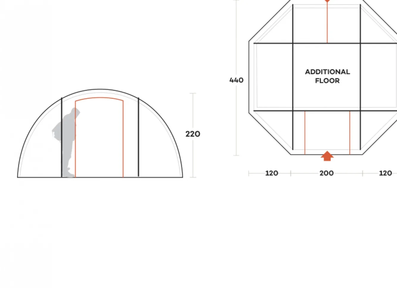 Ferrino TENT CAMPO BASE FIRST AID W.INNER TENT> Expedition | Expedition